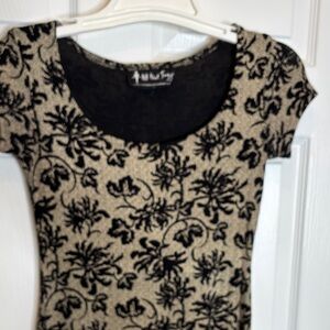 All that Jazz Black and Cream Patterned Dress